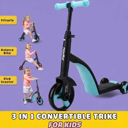 3-in-1 Kids Convertible Scooter